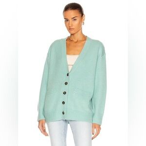 Re/Done Green Alpaca 90s Oversized Cardigan